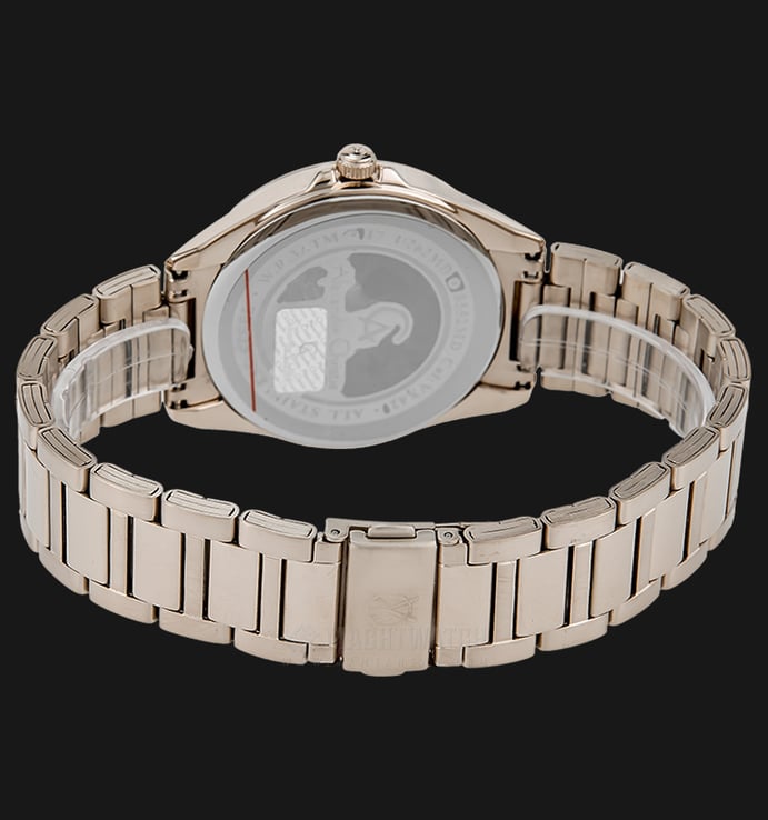 Alexandre Christie AC 8552 BCGBA Couple Black Dial Light Taupe Stainless Steel Strap