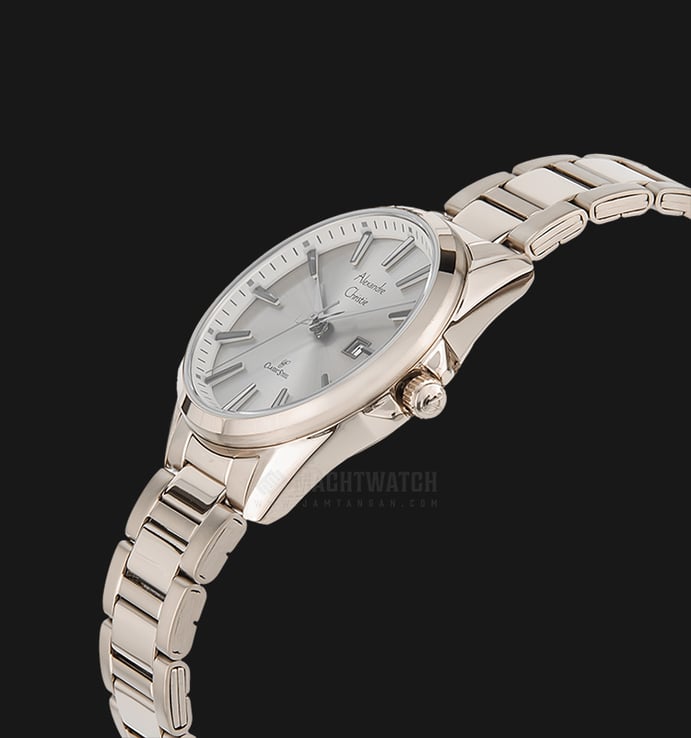 Alexandre Christie Classic AC 8552 LD BCGCN Ladies Light Taupe Dial Light Taupe St. Steel Strap