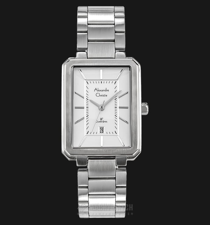 Alexandre Christie AC 8555 LD BSSSL Ladies White Dial Stainless Steel