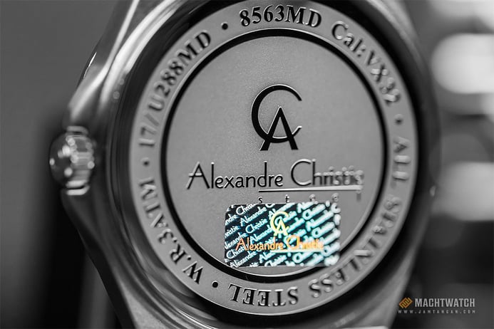 Alexandre Christie Classic Steel AC 8563 MD BSSSL Men Silver Pattern Dial Stainless Steel Strap