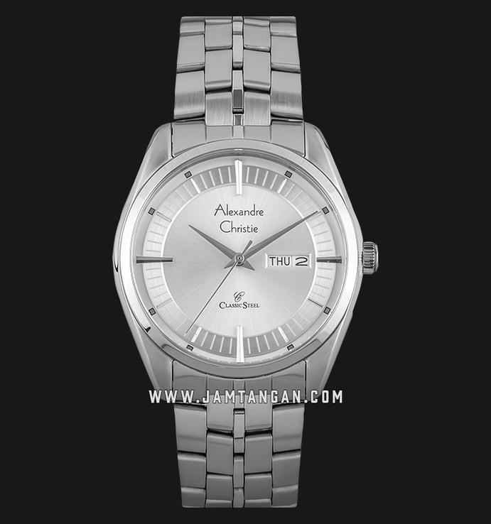 Alexandre Christie AC 8594 ME BSSSL Man White Dial Stainless Steel