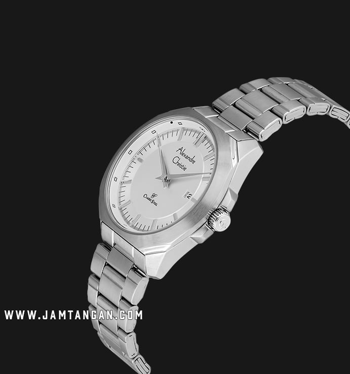 Alexandre Christie AC 8596 LD BSSSL Ladies White Dial Stainless Steel