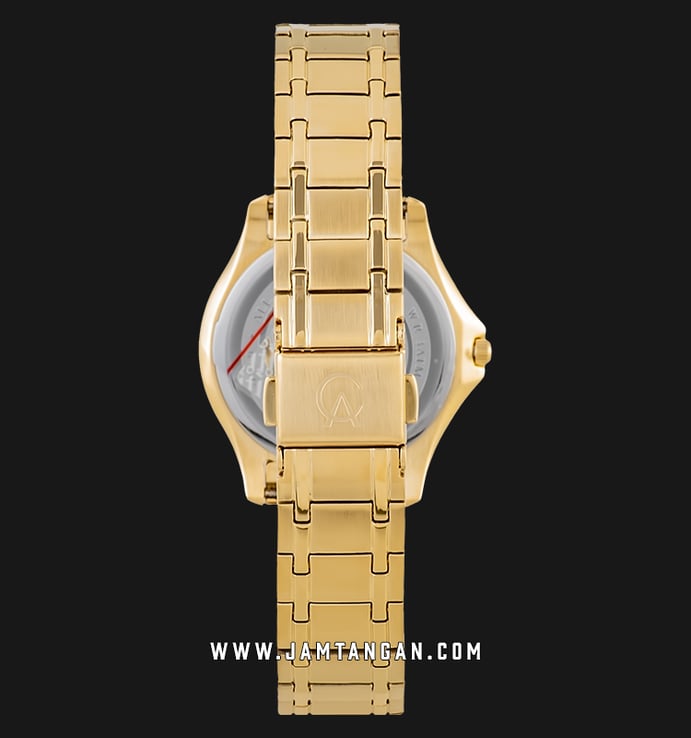Alexandre Christie AC 8605 LH BGPSL Silver Dial Gold Stainless Steel Strap