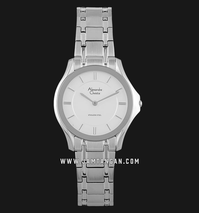 Alexandre Christie AC 8605 LH BSSSL Silver Dial Stainless Steel Strap