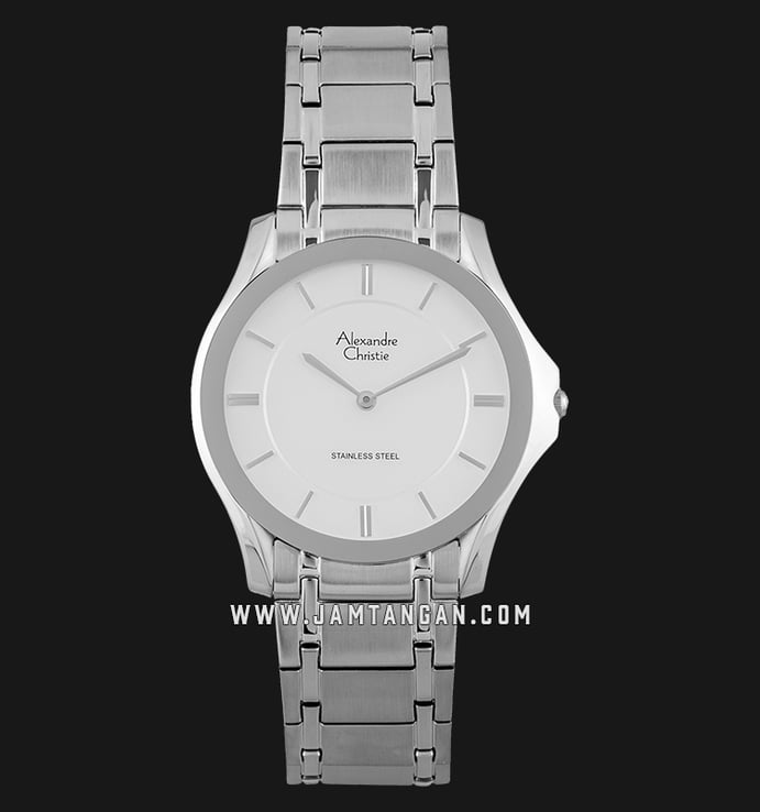 Alexandre Christie AC 8605 MH BSSSL Silver Dial Stainless Steel Strap