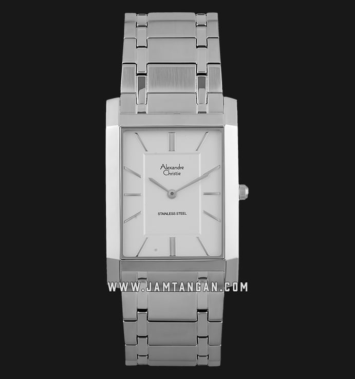 Alexandre Christie Classic AC 8606 MH BSSSL White Dial Stainless Steel Strap
