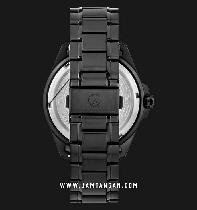 Alexandre Christie AC 8607 MD BIPBARG Black Dial Black Stainless Steel Strap