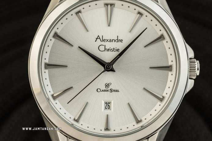Alexandre Christie AC 8620 LD BSSSL Classic Steel Silver Dial Stainless Steel Strap