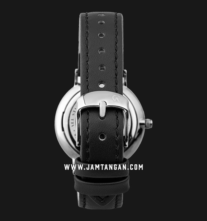Alexandre Christie AC 8625 LH LSSBA Classic Steel Black Dial Black Leather Strap