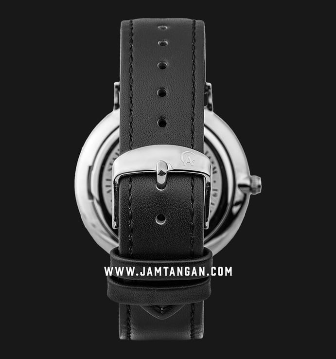 Alexandre Christie AC 8625 MH LSSBA Classic Steel Men Black Dial Black Leather Strap