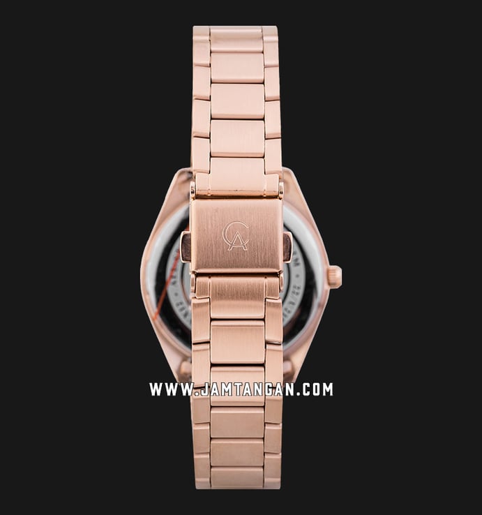 Alexandre Christie Classic Steel AC 8654 LD BRGSL Ladies Silver Dial Rose Gold Stainless Steel Strap