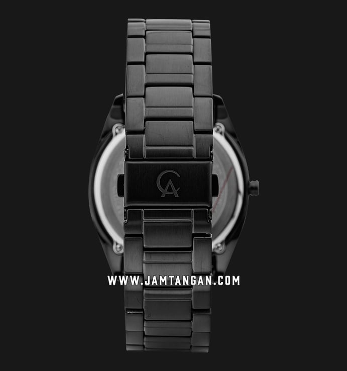 Alexandre Christie Asteria AC 8671 MD BIPBA Men Black Dial Stainless Steel Strap