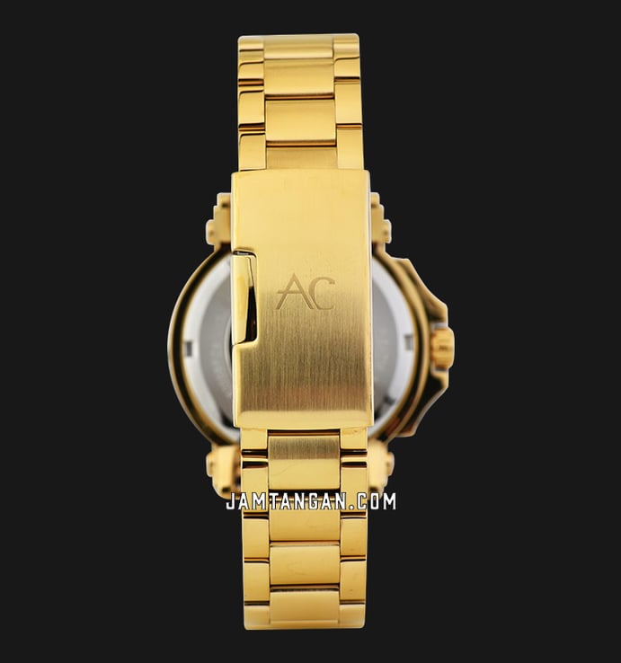 Alexandre Christie AC 9205 BF BGPIVDR Ladies Light Gold Dial Gold Stainless Steel Strap