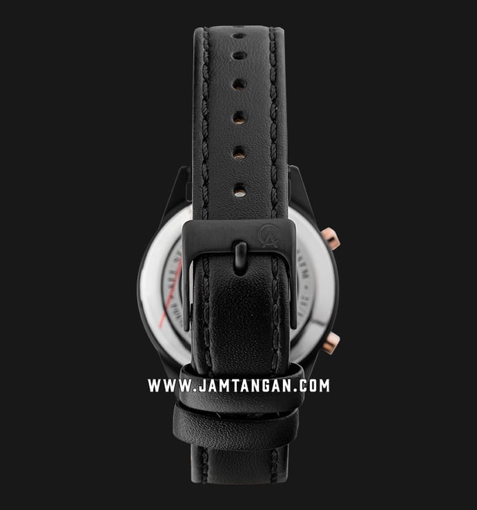 Alexandre Christie Digi AC 9354 LH LIPBARG Ladies Black Digital Dial Black Leather Strap