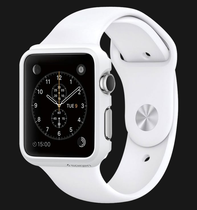 Apple Watch 38mm Silver Aluminum Case with White Sport Band - MJ2T2ZP/A