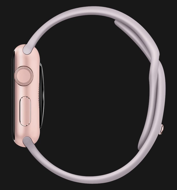 Apple Watch 38mm Rose Gold Aluminum Case with Lavender Sport Band - MLCH2ZP/A