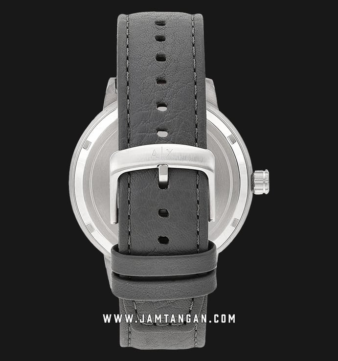 Armani Exchange Maddox AX1462 Grey Pattern Dial Grey Leather Strap