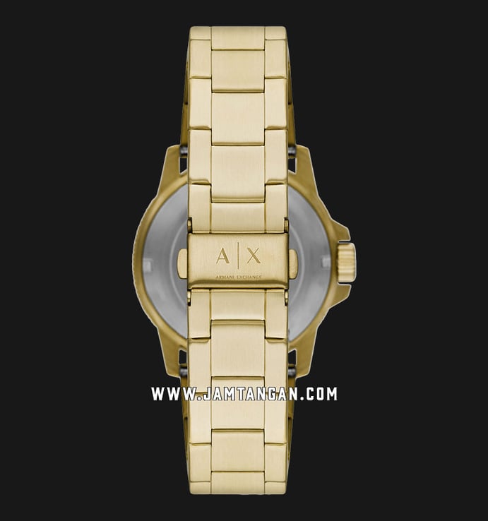 Armani Exchange AX1854 Men Gold Dial Gold Stainless Steel Strap