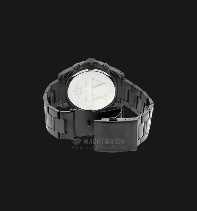 Armani Exchange AX2093 Chronograph Black Dial Black Stainless Steel