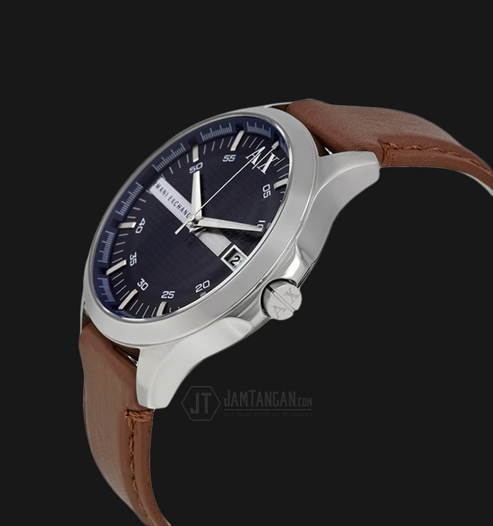 Armani Exchange AX2133 Navy Dial Brown Leather Strap