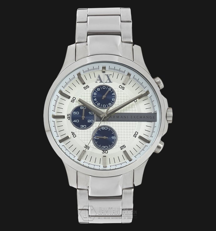 Armani Exchange AX2136 Chronograph Silver Dial Silver Stainless Steel