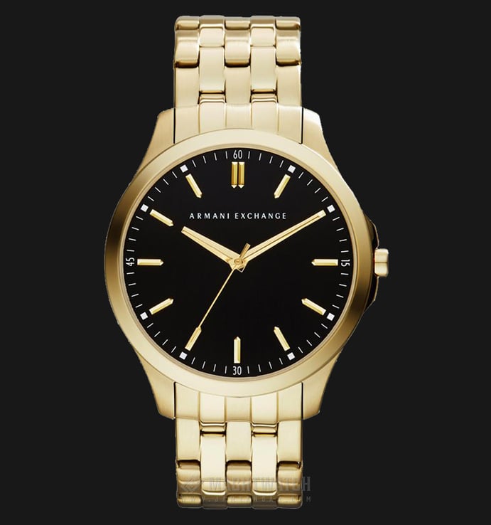 Armani Exchange AX2145 Black Dial Gold-tone Stainless Steel Watch