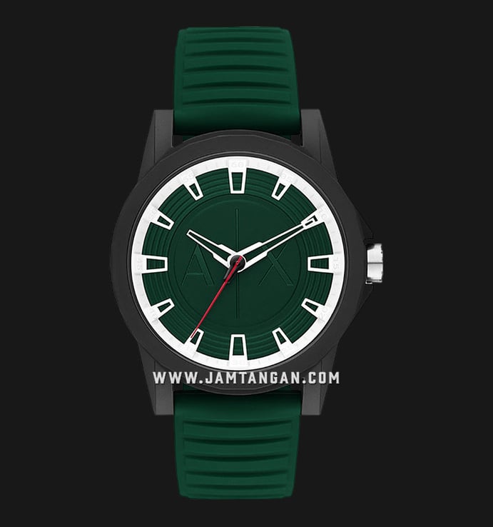 Armani Exchange Outerbanks AX2522 Green Dial Green Silicone Strap