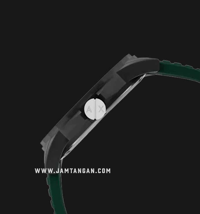 Armani Exchange Outerbanks AX2522 Green Dial Green Silicone Strap