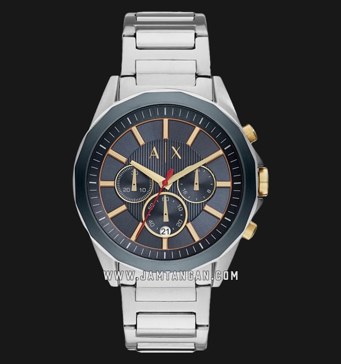 Armani Exchange Chronograph AX2614 Blue Dial Stainless Steel Strap
