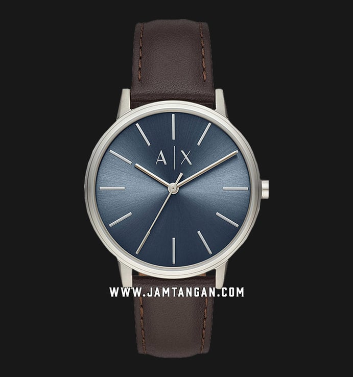 Armani Exchange AX2704 Cayde Blue Dial Brown Leather Strap