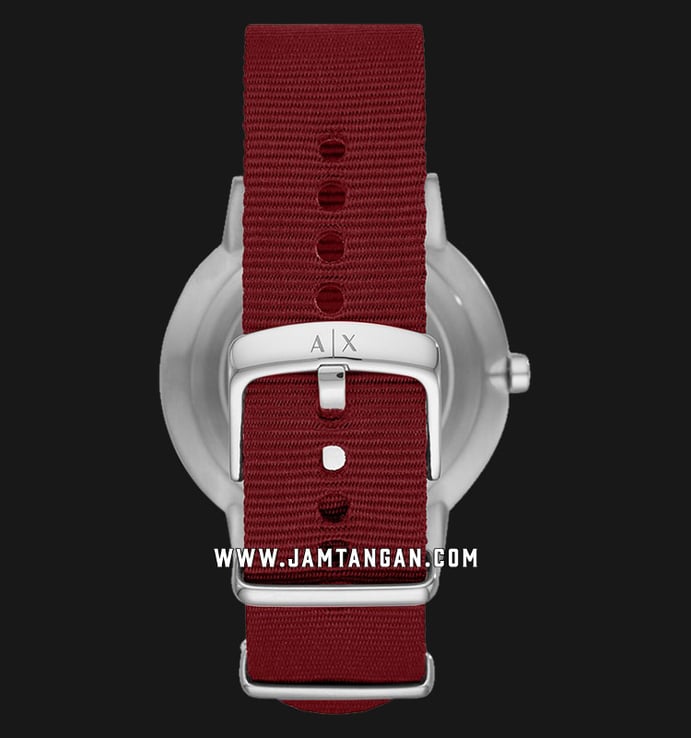 Armani Exchange AX2711 Men Red Dial Red Nylon Strap