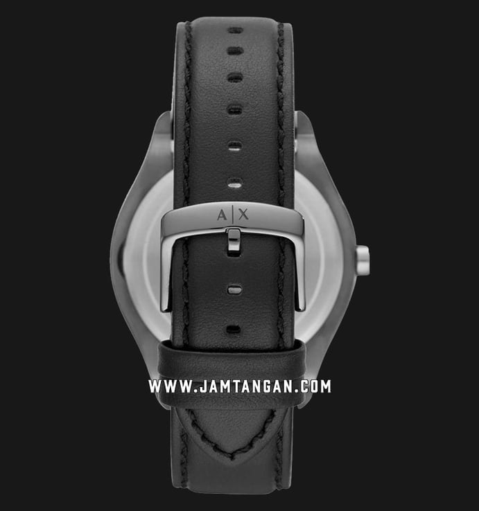 Armani Exchange AX2806 Men Olive Green Textured Sunray Dial Black Leather Strap