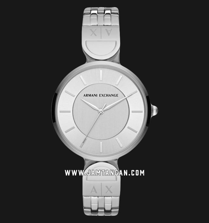 Armani Exchange Brooke AX5327 Ladies Silver Dial Stainless Steel Strap