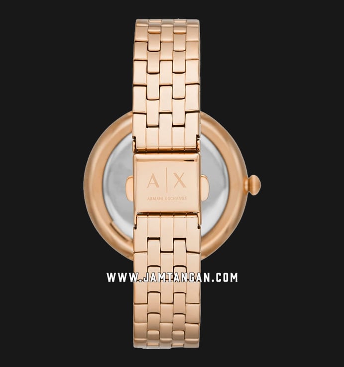 Armani Exchange Brooke AX5328 Ladies Rose Gold Dial Rose Gold Stainless Steel Strap