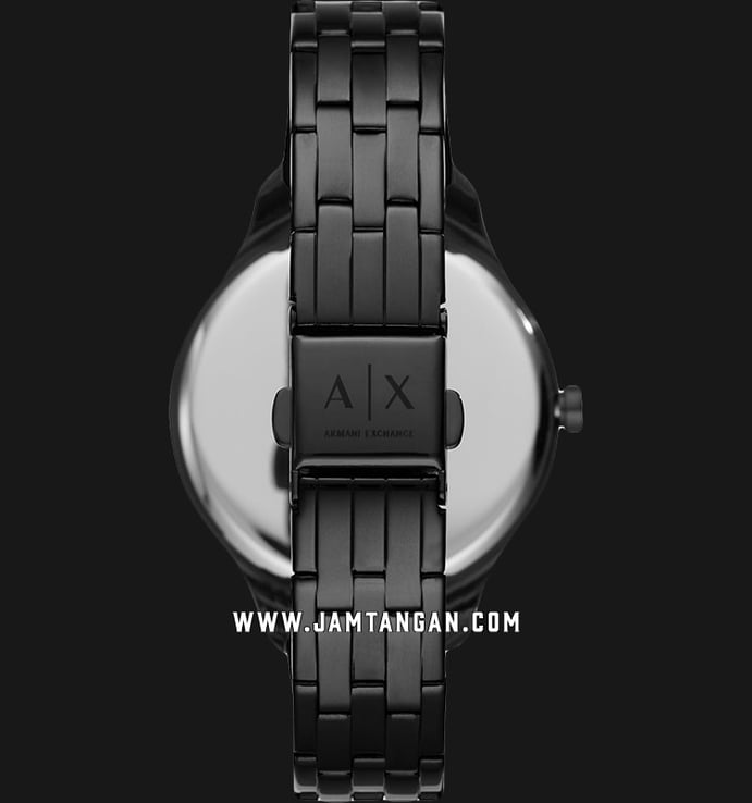 Armani Exchange AX5610 Ladies Black Dial Black Stainless Steel Strap