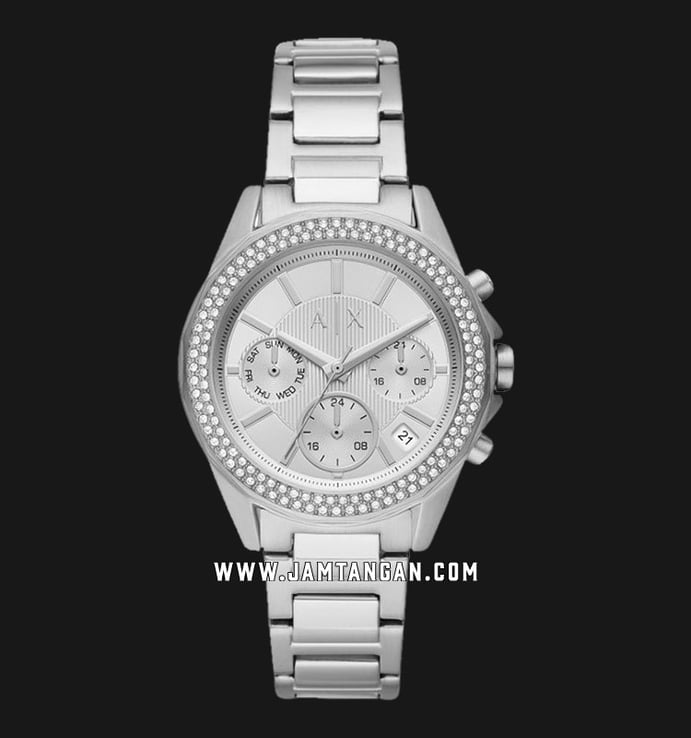 Armani Exchange AX5650 Ladies Silver Dial Stainless Steel Strap
