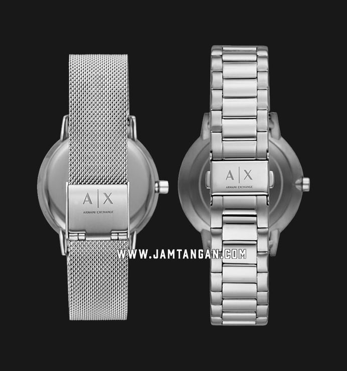 Armani Exchange AX7112 Couple Silver Dial Stainless Steel Strap