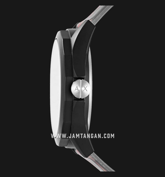 Armani Exchange AX7113 Men Black Dial Multicolor Resin Strap + Extra Bracelet