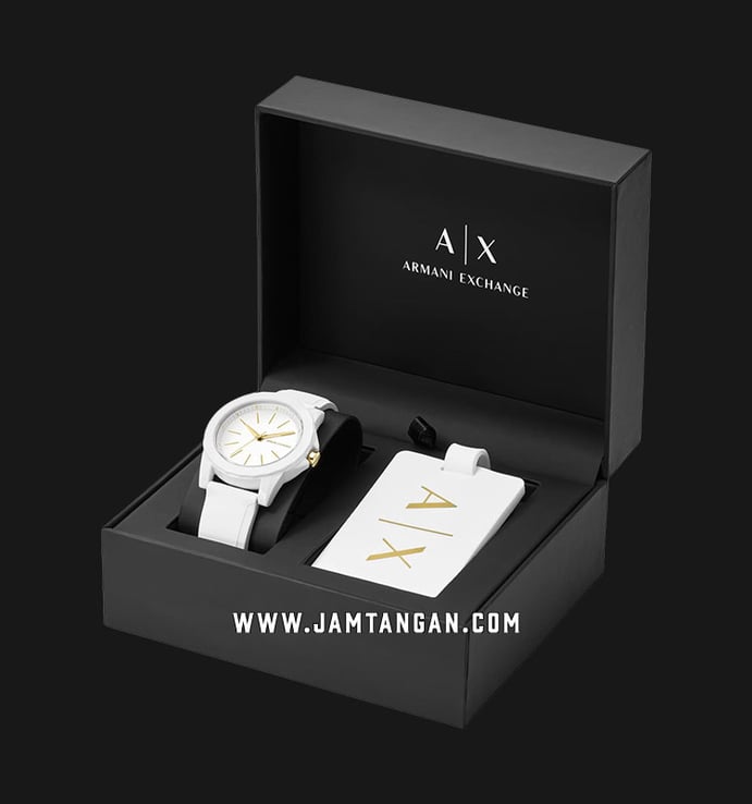 Armani Exchange AX7126 White Dial White Resin Strap