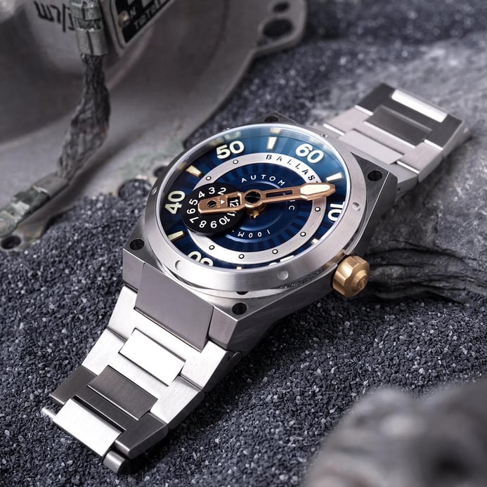 Ballast Valiant Pampanito BL-3147-22 Automatic Men Blue Dial Stainless Steel Strap Limited Edition