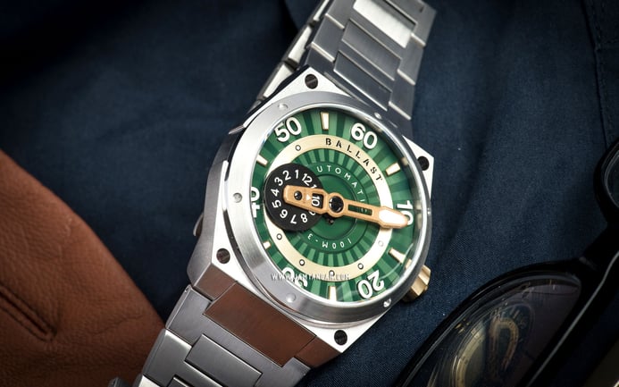 Ballast Valiant Pampanito BL-3147-33 Automatic Men Green Dial Stainless Steel Strap Limited Edition