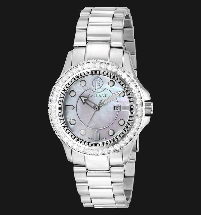 Ballast Vanguard BL-5101-22 Mother Of Pearl Dial Stainless Steel Strap