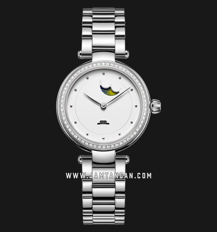 Beijing Inspiration BL020005 Ladies White Dial Stainless Steel Strap