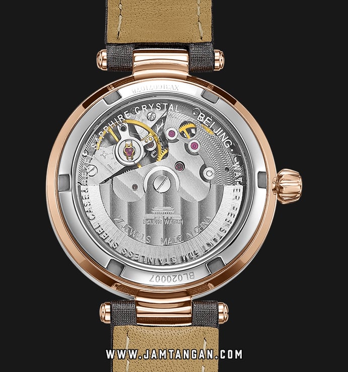Beijing Inspiration BL020007 Ladies White Dial Grey Leather Strap