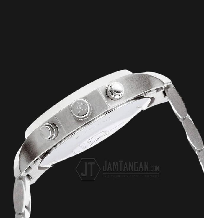 Calvin Klein K7731126 Biz Chronograph White Dial Stainless Steel Strap Watch
