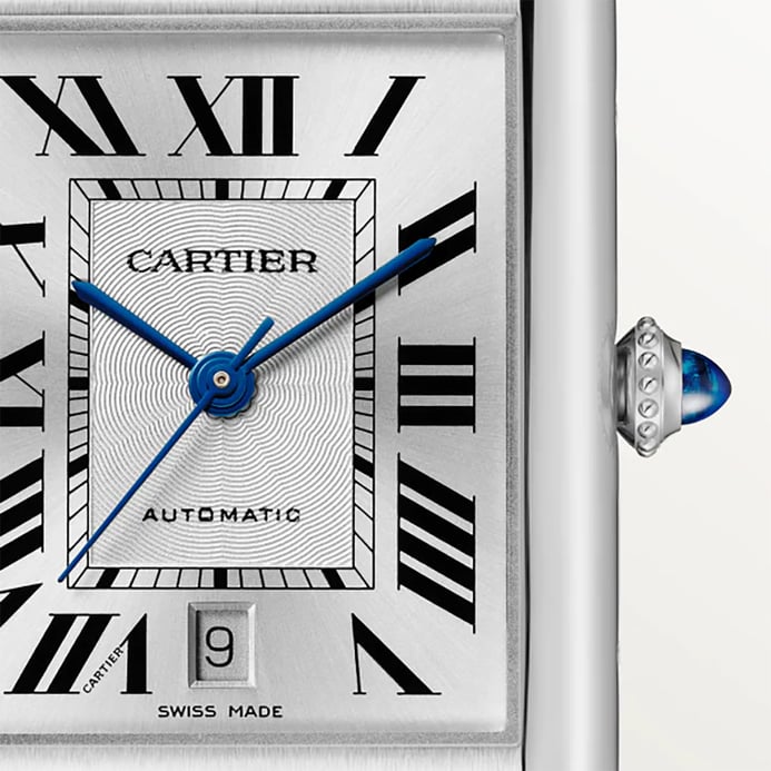 Cartier Tank Must WSTA0053 Ladies Silver Dial Stainless Steel Strap