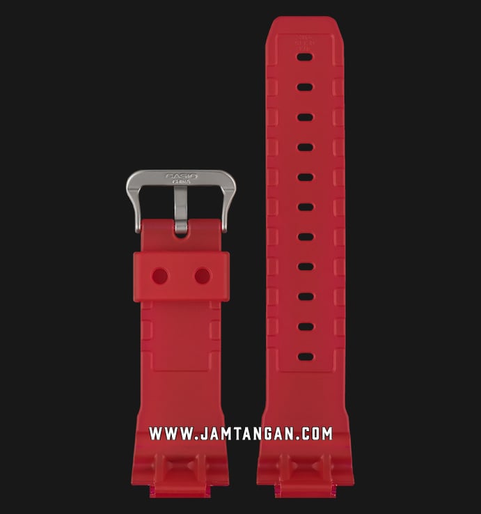 Strap Casio DW-6900CL-4 16mm Red Transparant Resin - P10430805