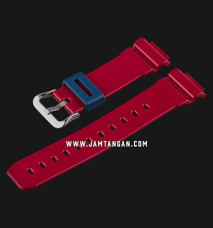 Strap Casio Model DW-6900AC-2 16mm Red Resin - P10441411