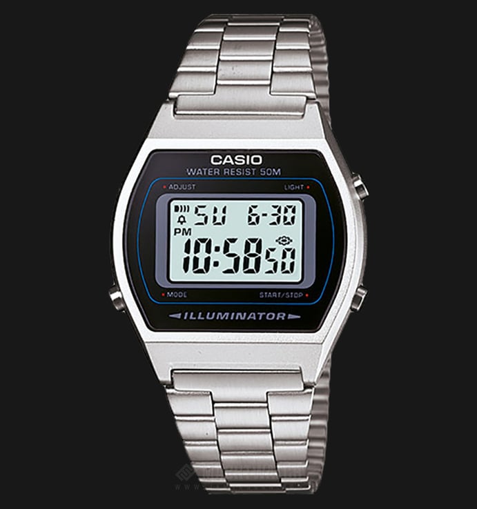 Casio Standard B640WD-1AVDF Digital Dial Stainless Steel Band