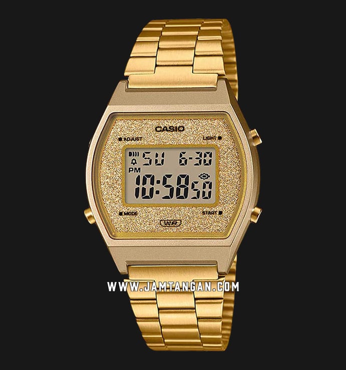 Casio General B640WGG-9DF Digital Dial Gold Stainless Steel Band